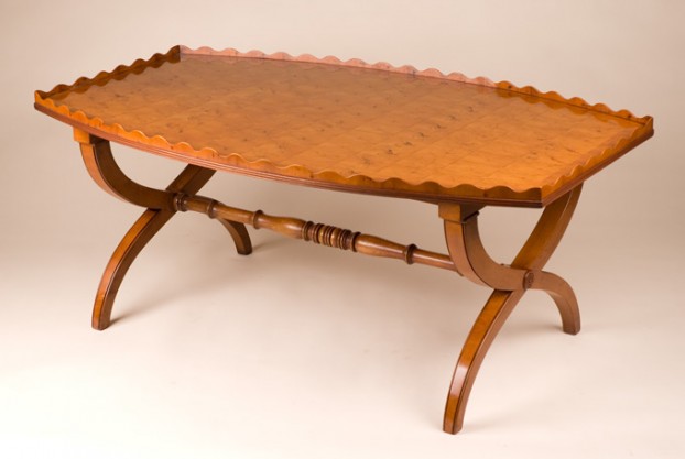 Reproduction Yew Wood Coffee Table