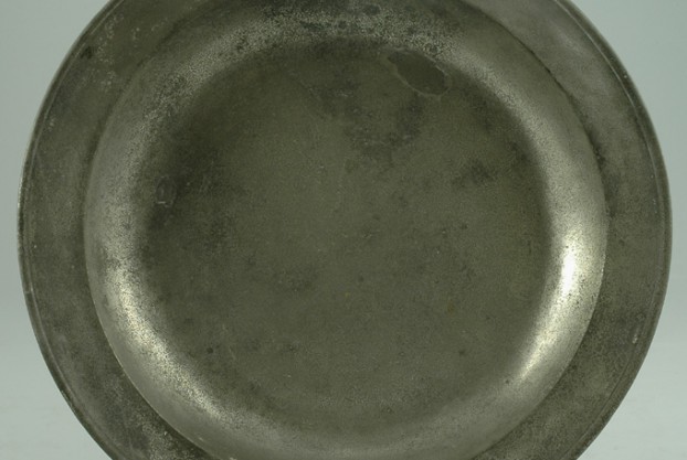 English Antique Pewter Charger