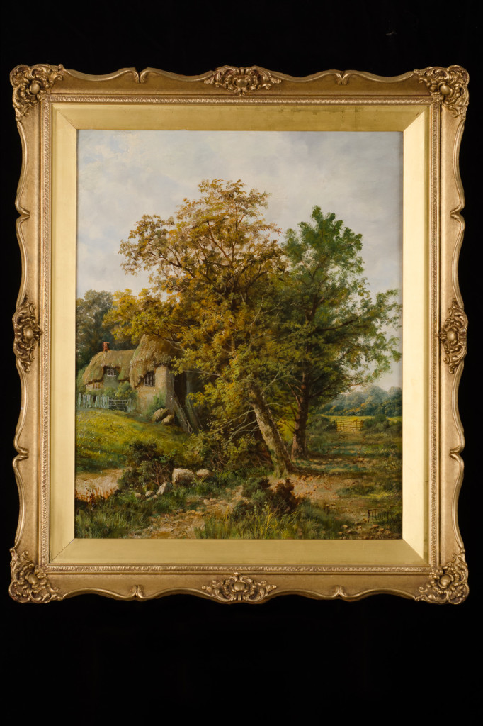 Landscape with Cottage by O.T. Clark