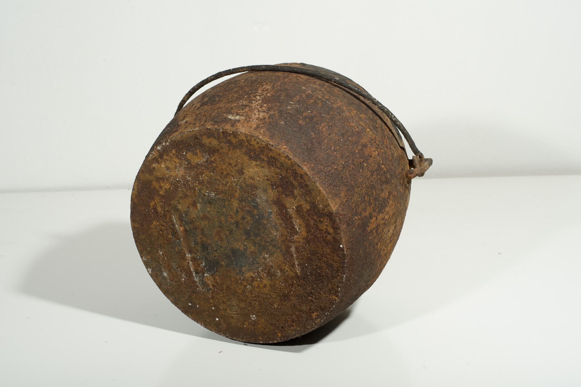 Antique Cast Iron Pot with Handle